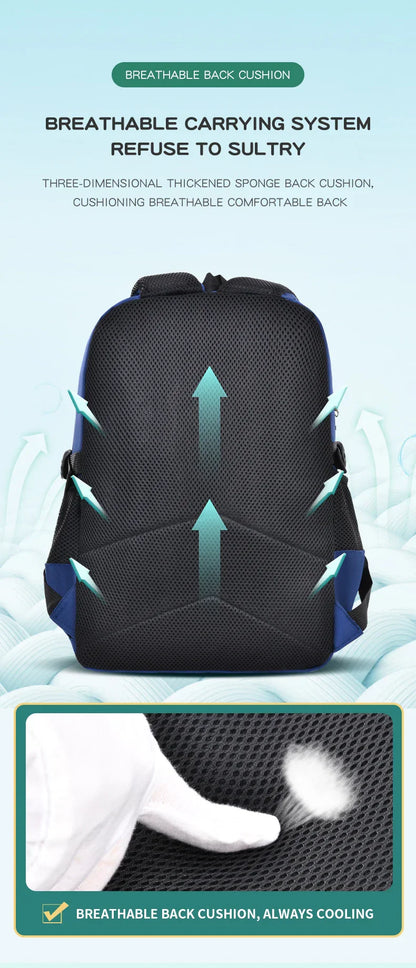 Elementary School Students Schoolbag Boys 1,2,3,4,5,6 Grades 6-12 Years Old Astronaut Shoulder Baglaptop Backpack Waterproof WEA