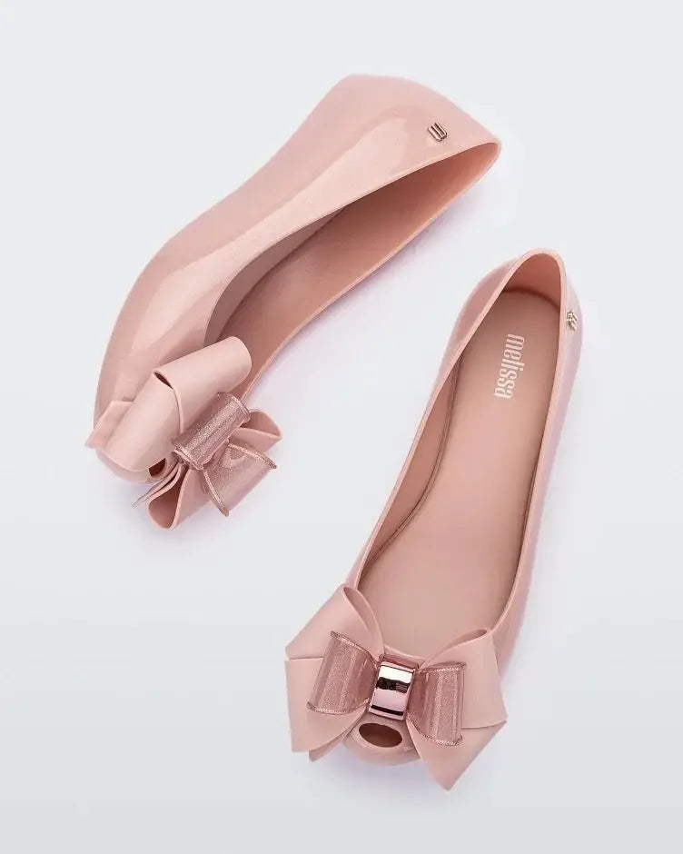 Brazilian Melissa Children's Shoes 2024 New Style Jelly Shoes For Medium To Large Children BowWomen's Princess Single Shoes Spri