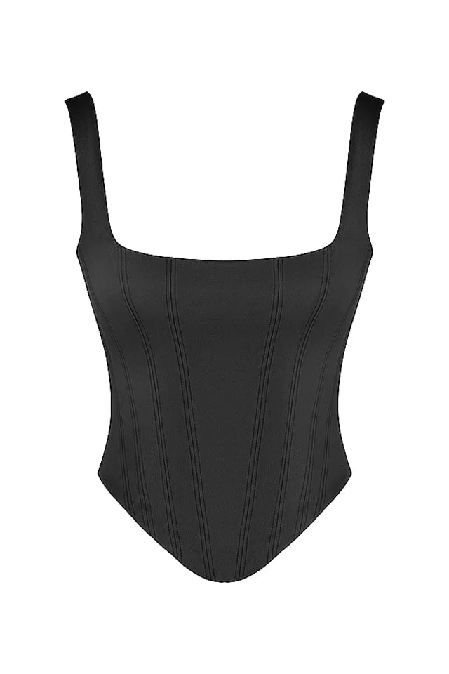 Corset Bandage Top Women Black Camisole Short Cropped Tank Tops 2023 Summer Sexy Elegant Nightclub Evening Party Female Clothes