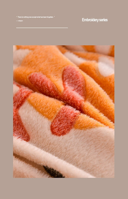 Household Thickened Warm Quilt Core Double-sided Velvet Lamb Wool Autumn Winter Blanket dormitory Warm Double-sided Velvet Core
